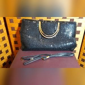 Black Metal Mesh Purse